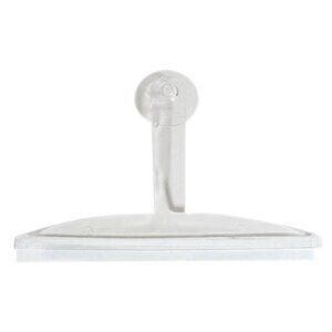 2 for $15 Plastic Bathroom Squeegee, with Suction Hook Holder, Clear, 12-Inch